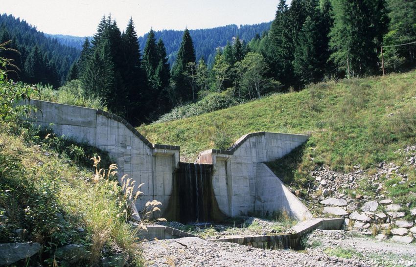 Rio Rebrut, briglia di consolidamento